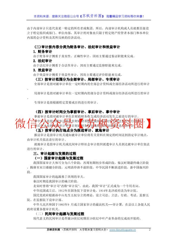 审计学原理